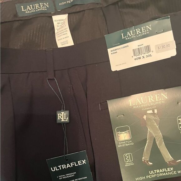 Ralph Lauren Navy Dress Pants - Picture 2 of 12